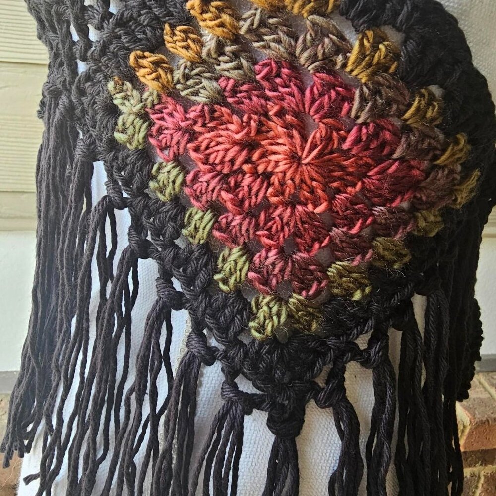 Handmade Crochet Granny‎ Square Festival Top - Picture 7 of 8